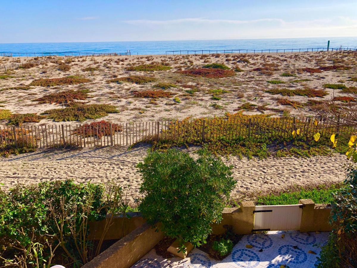 Villa Sur Le Sable Vue Mer Panoramique Piscine Clim Wifi Le Barcarès Extérieur photo